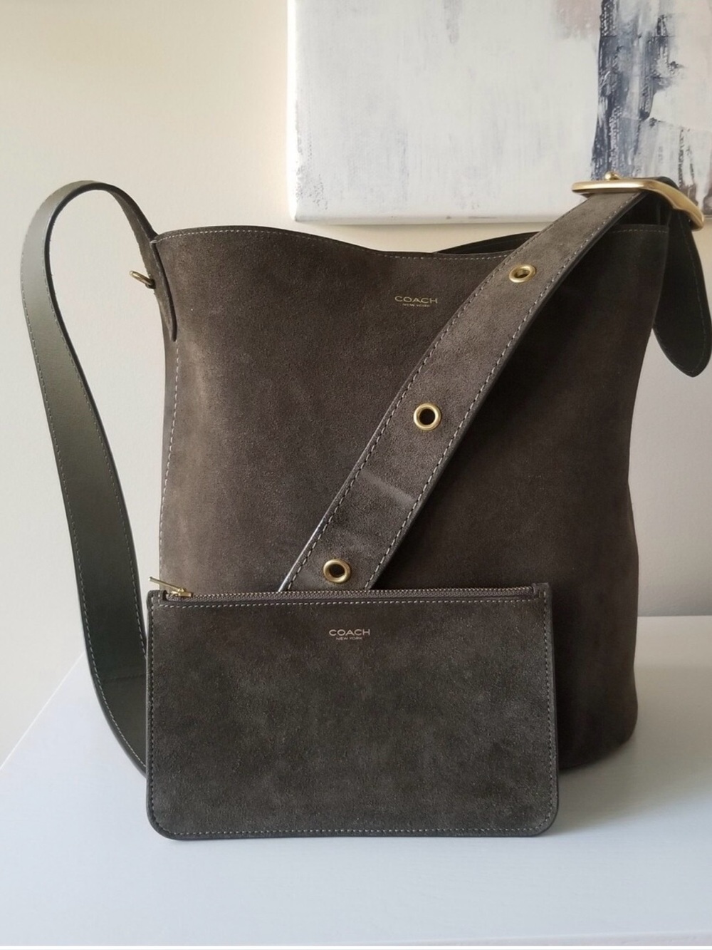 Coach Bleeker Bucket Bag Crossbody & Pouch